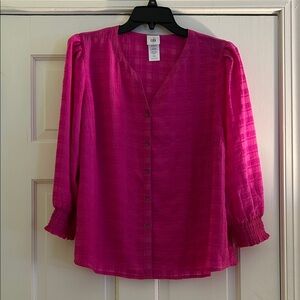 Cabi hot pink top